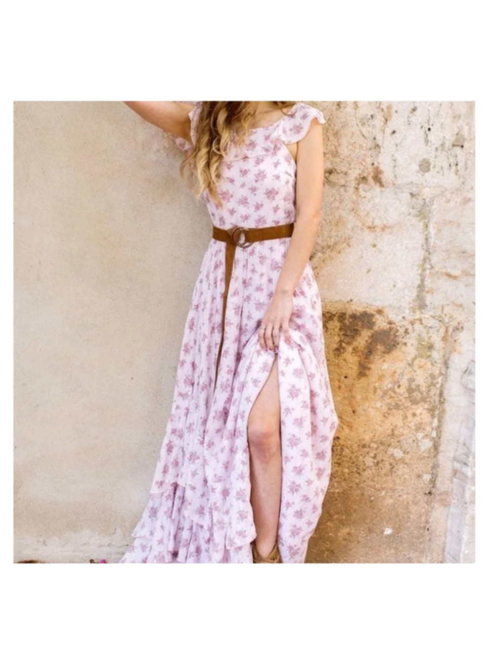 Women's Joyfolie Floral Maxi Dress Size L